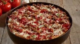 BJS Menu Gourmet Five Meat Pizza