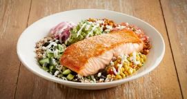 BJ's Brewhouse Bowl with Salmon